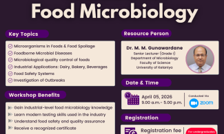 🔬 Industrial Food Microbiology – Workshop (3rd Batch) 🔬