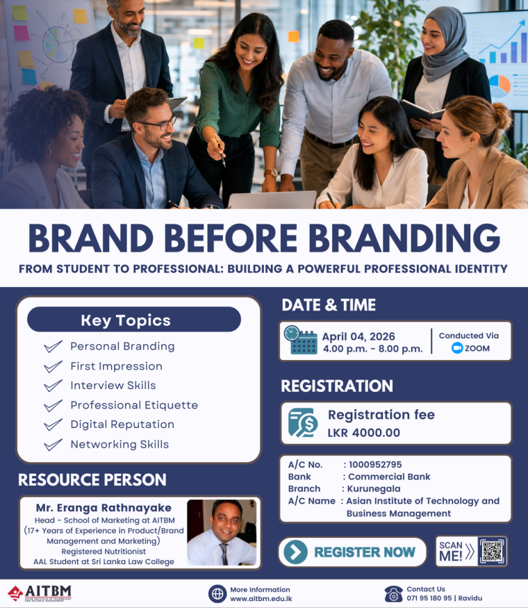 ''Brand Before Branding'' – One Day Workshop  